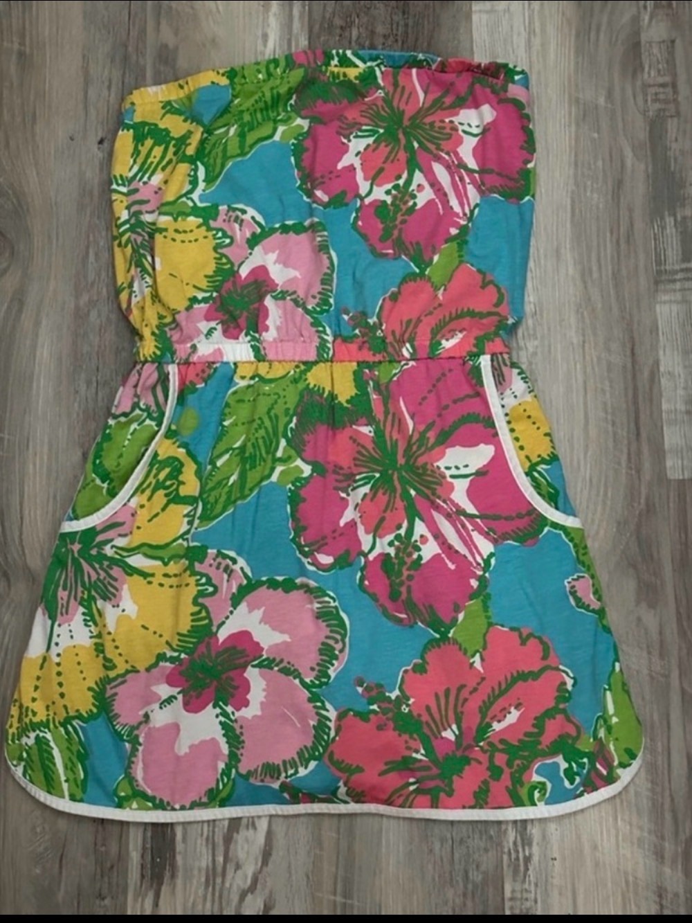 Lilly Pulitzer Strapless romper dress “Lucy Shorley” women’s xs